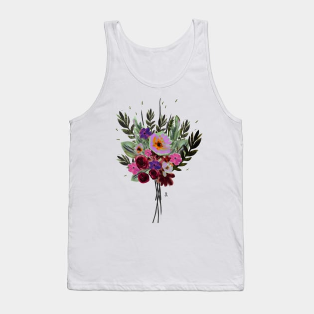 Bouquet Rose Tank Top by CoteCreation